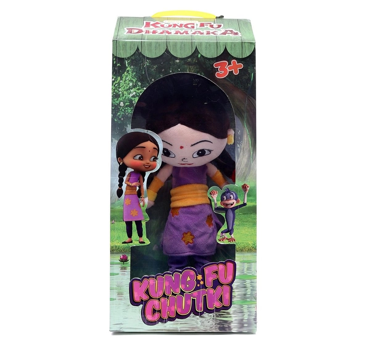 Chhota Bheem Kung Fu Dhamaka Chutki Plush Toy - 30Cm Character Soft Toys for Kids age 3Y+ - 30 Cm 