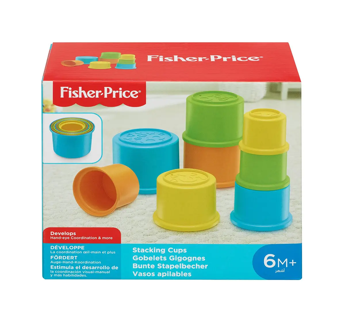 Fisher Price Stacking Cups Activity Toys for Kids age 6M+ 