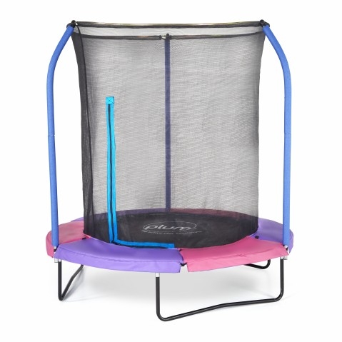 Plum 6Ft Junior Trampoline And Enclosure Multicolour 3Y+ 