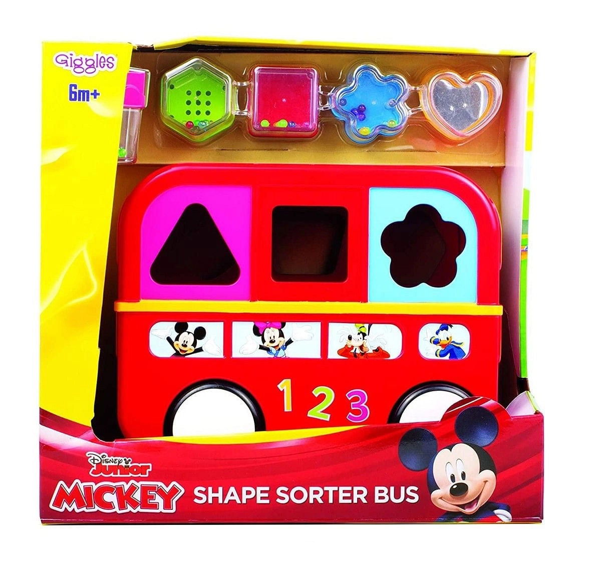 Giggles Disney Shape Sorter Activity Toys for Kids age 6M+ 