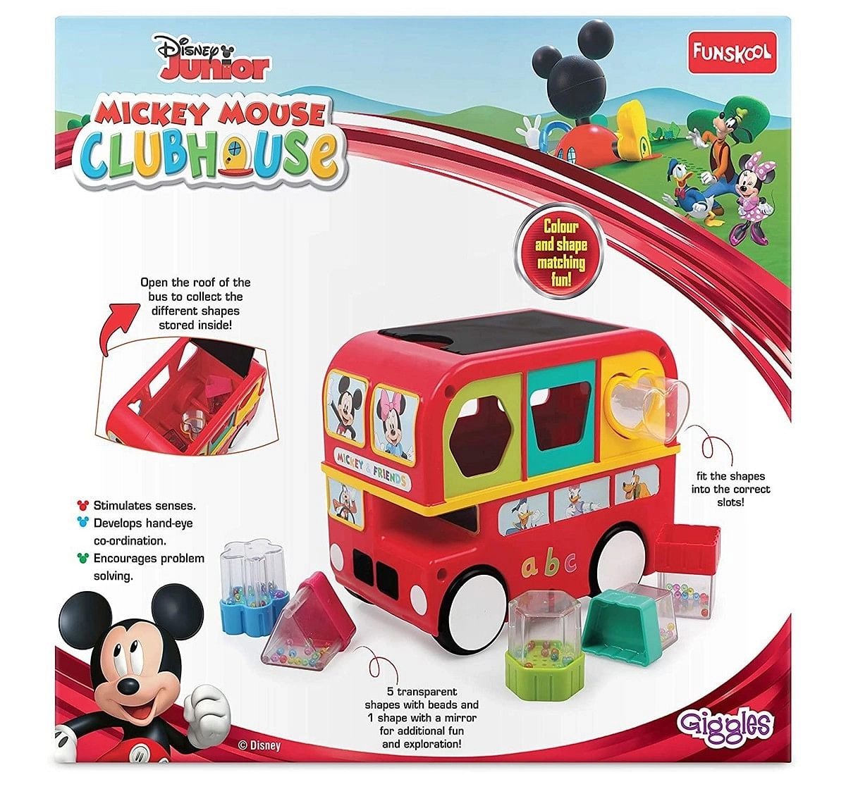 Giggles Disney Shape Sorter Activity Toys for Kids age 6M+ 