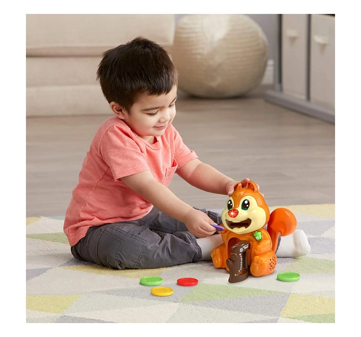 Leap Frog  Number Crunchin Squirrel Learning Toys for Kids age 2Y+ (Brown)