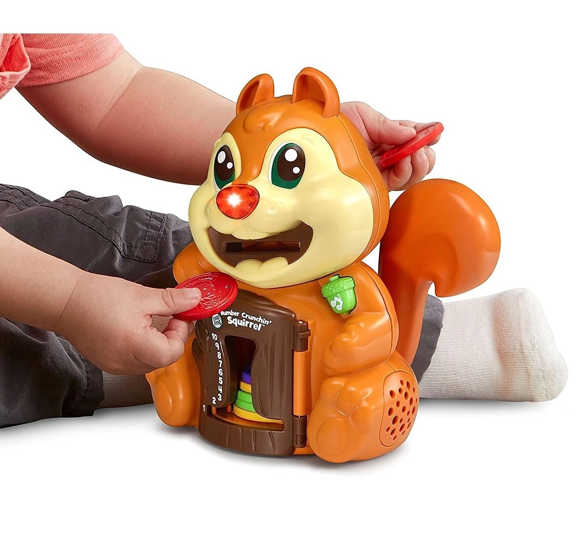 Leap Frog  Number Crunchin Squirrel Learning Toys for Kids age 2Y+ (Brown)