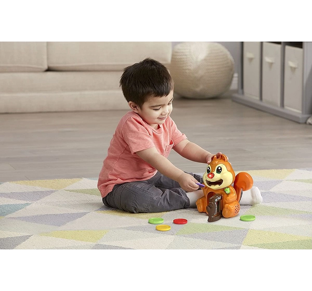Leap Frog  Number Crunchin Squirrel Learning Toys for Kids age 2Y+ (Brown)