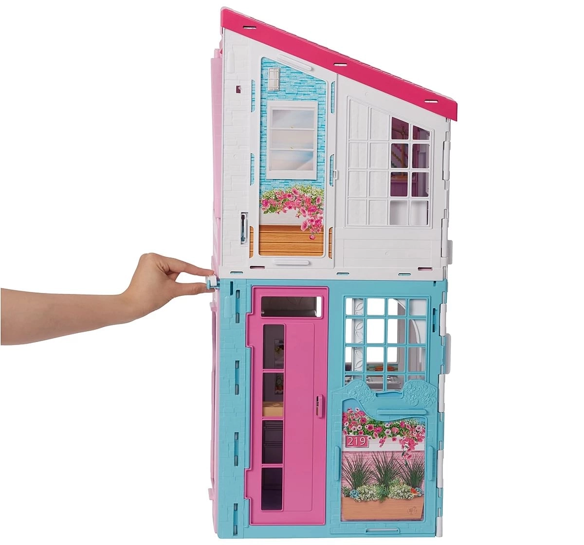 Barbie Malibu House, Fold & Barbie Playset, 3Y+, Multicolour