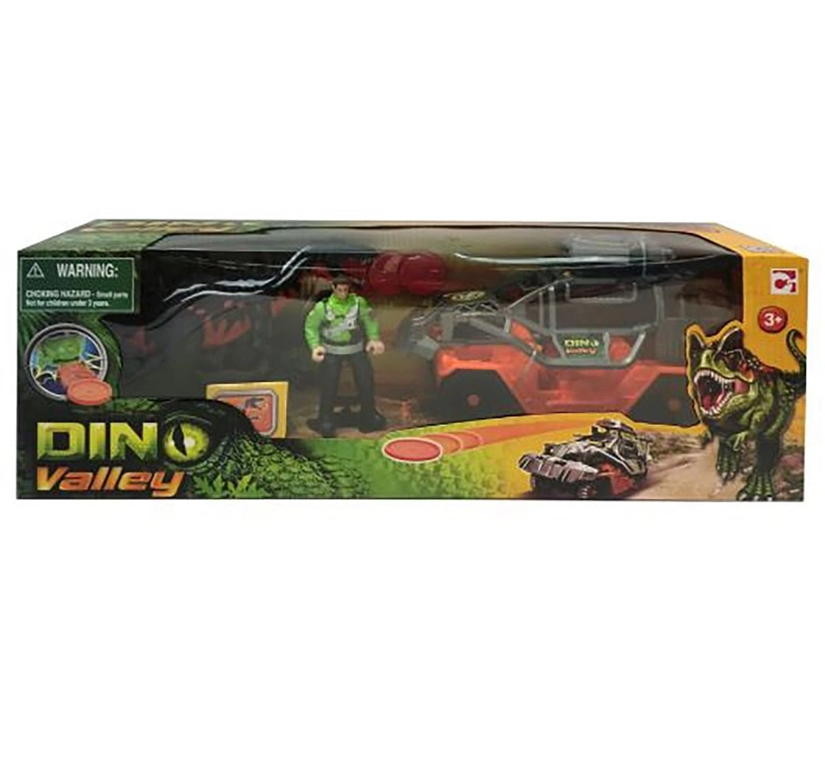 Hamleys Dino Valley Dinosaur Catch Vehicle Playset Action Figure Play Sets for Kids age 3Y+ 