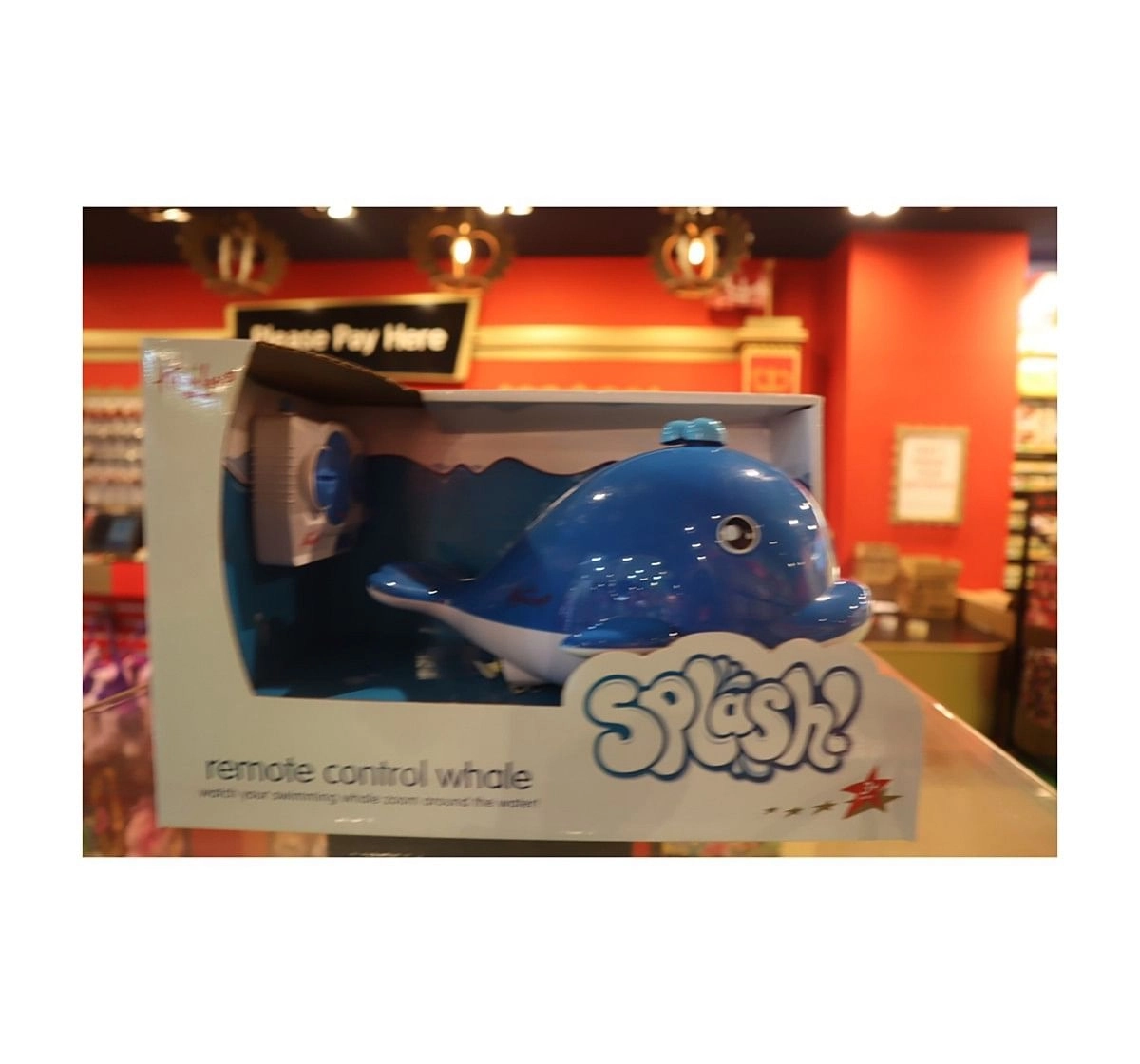 Hamleys Remote Control Whale Splash Bath Toys & Accessories for Kids age 3Y+ (Blue)