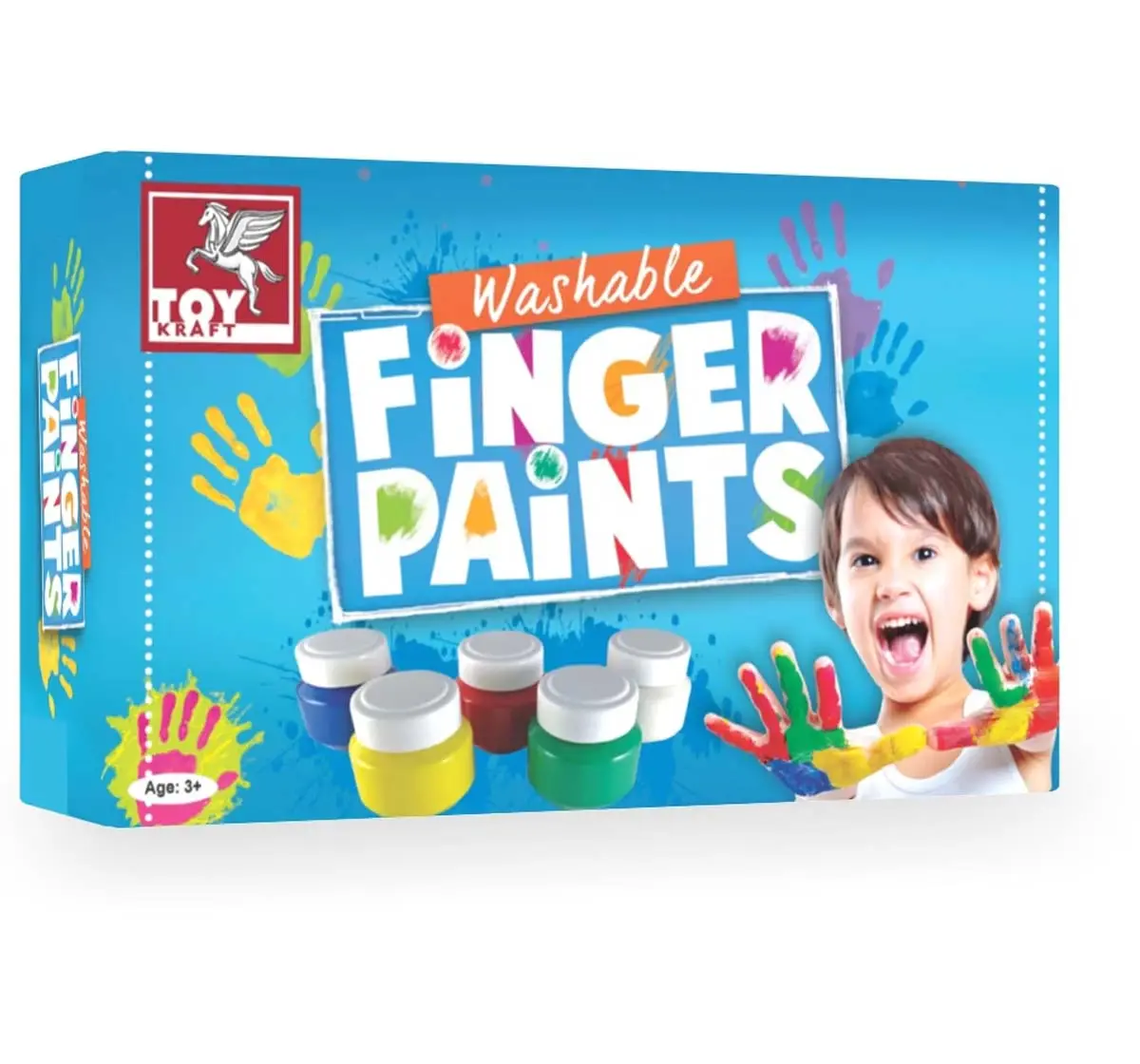 Toy Kraft Washable Finger Paints DIY Art & Craft Kits for Kids age 3Y+ 