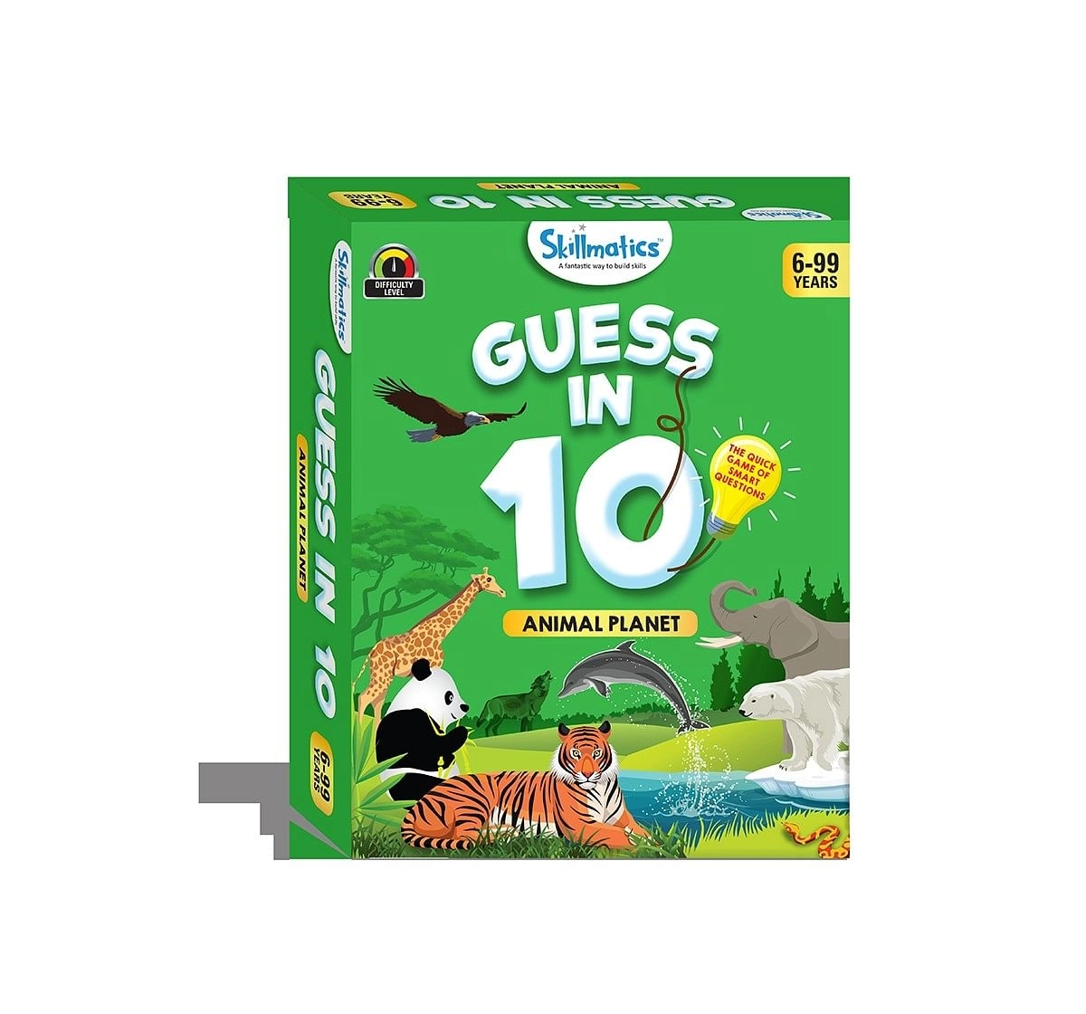 Skillmatics Guess In 10 Animal Planet Games for Kids age 6Y+ 