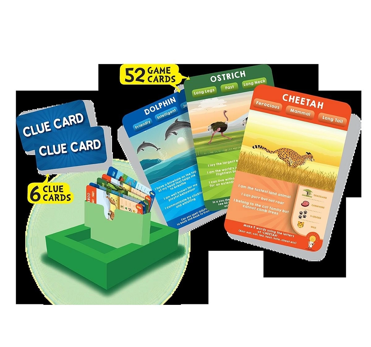 Skillmatics Guess In 10 Animal Planet Games for Kids age 6Y+ 