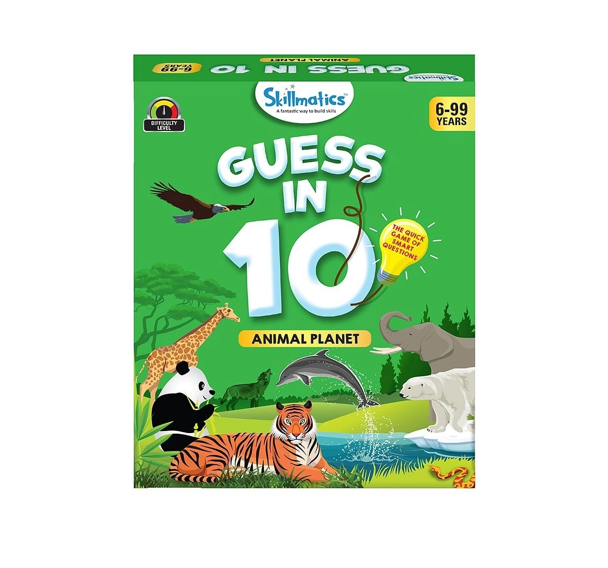 Skillmatics Guess In 10 Animal Planet Games for Kids age 6Y+ 