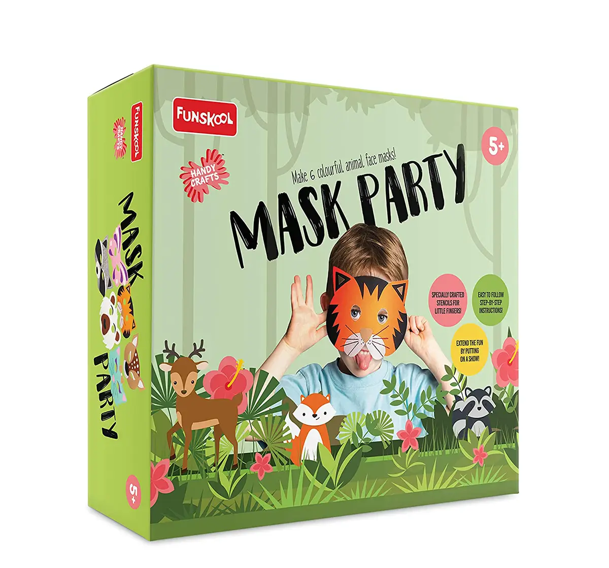 Funskool - Handycrafts Mask Party DIY Art & Craft Kits for Kids age 5Y+ 