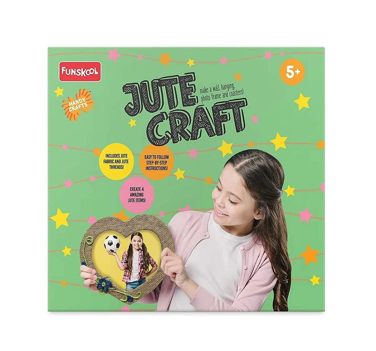  Funskool - Handycrafts Jute Craft DIY Art & Craft Kits for age 5Y+ 