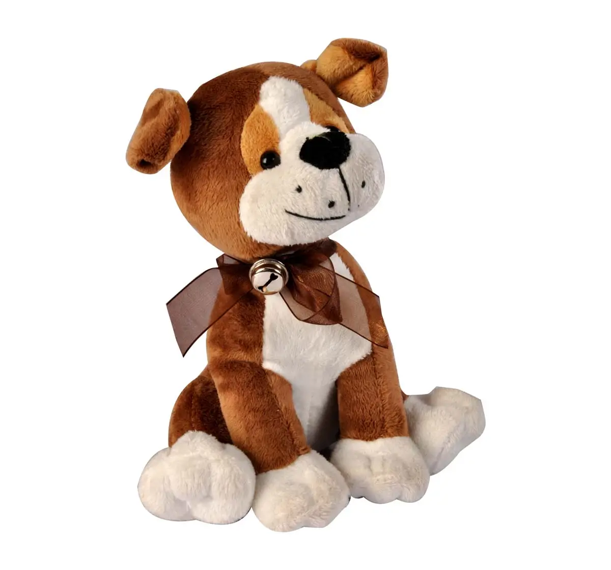 Softbuddies Cute Brown Dog Large, Quirky Soft Toys for Kids age 3Y+ 35 Cm