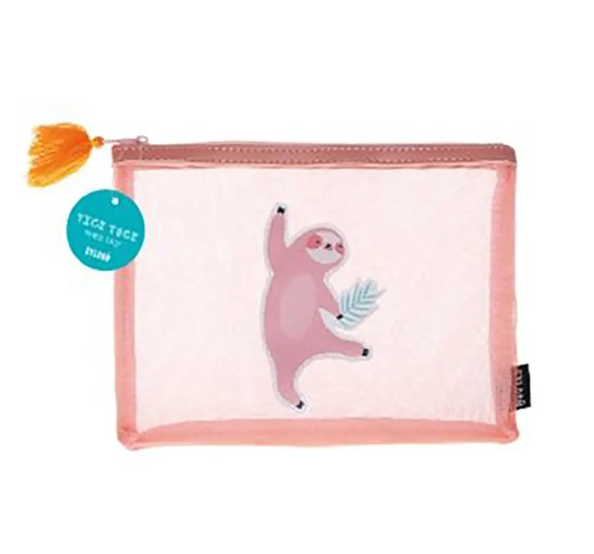 Syloon Llama Single Zipper Mesh Pouch Sloth Pencil Pouches & Boxes for Kids age 3Y+ 