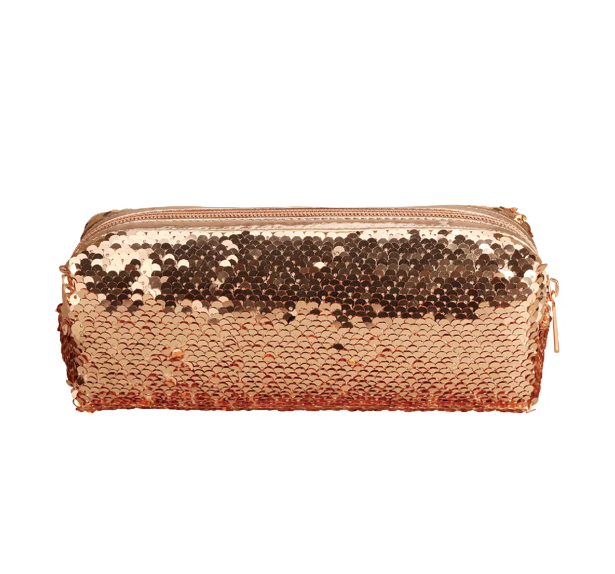 Syloon Metallic - Rose Gold Sequin Pencil Pouch Pencil Pouches & Boxes for Kids age 5Y+ 