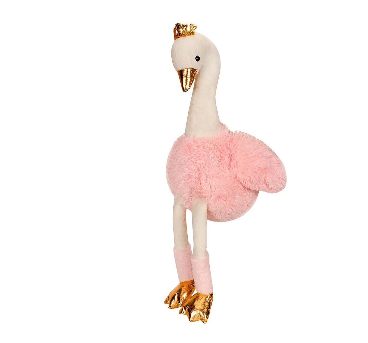 Fuzzbuzz Swan Plush - White & Pink - 40Cm Quirky Soft Toys for Kids age 0M+ - 42 Cm 
