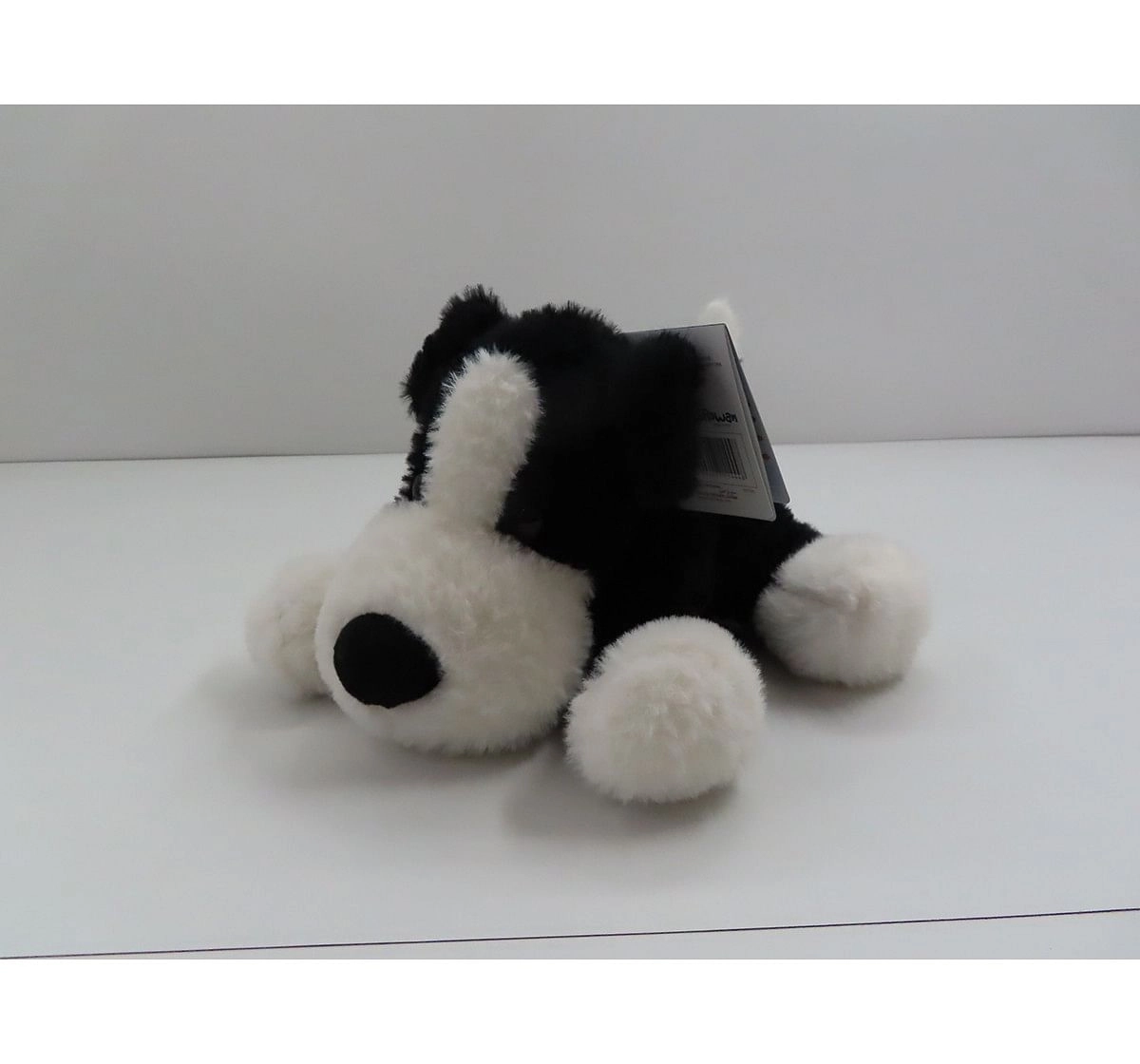 Fuzzbuzz Soft Lying Dog - Black - 33Cm Quirky Soft Toys for Kids age 0M+ - 15 Cm (Black)