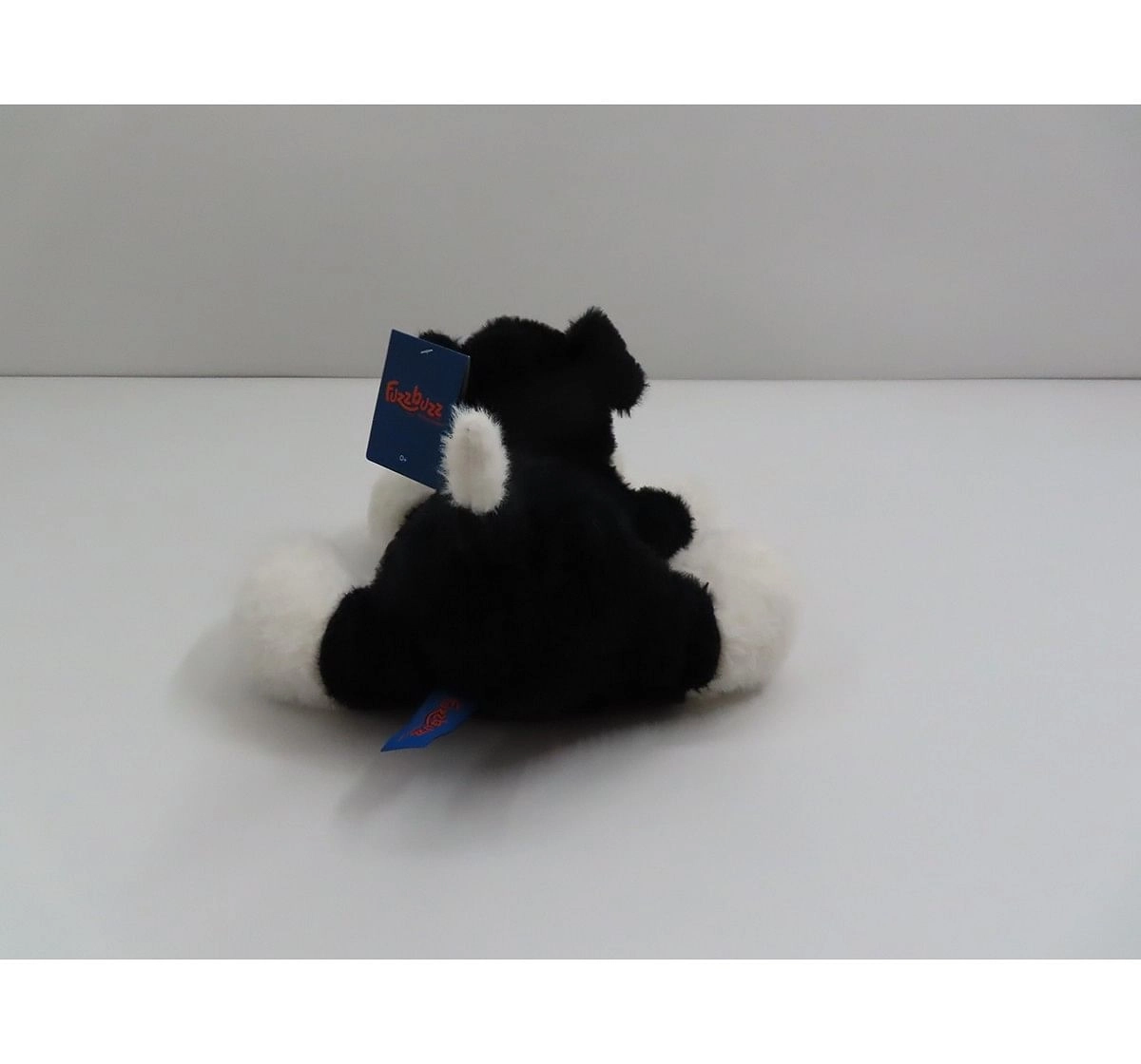Fuzzbuzz Soft Lying Dog - Black - 33Cm Quirky Soft Toys for Kids age 0M+ - 15 Cm (Black)