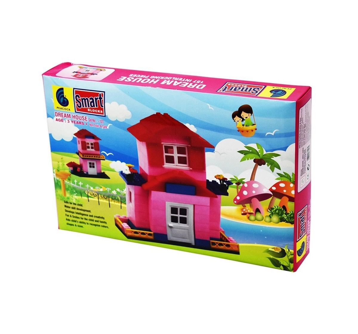 Peacock Smart Dream House 127 Pcs Generic Blocks for Kids age 3Y+ 