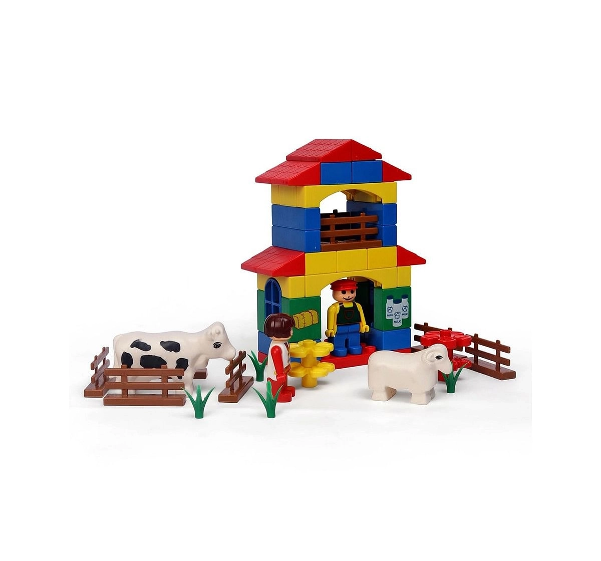 Peacock Kinder Farm House Generic Blocks for Kids age 3Y+ 