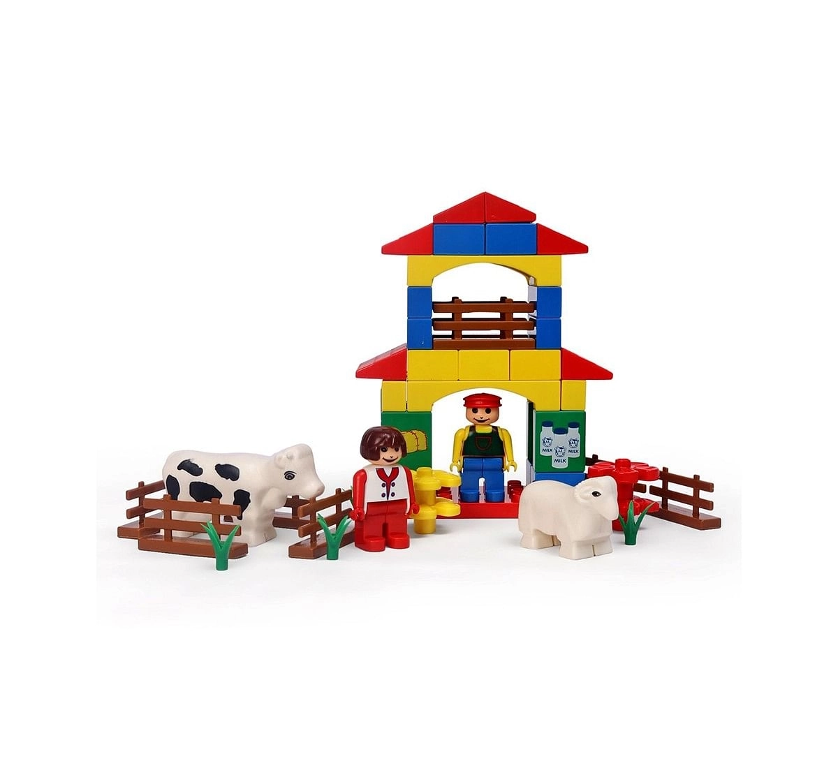Peacock Kinder Farm House Generic Blocks for Kids age 3Y+ 