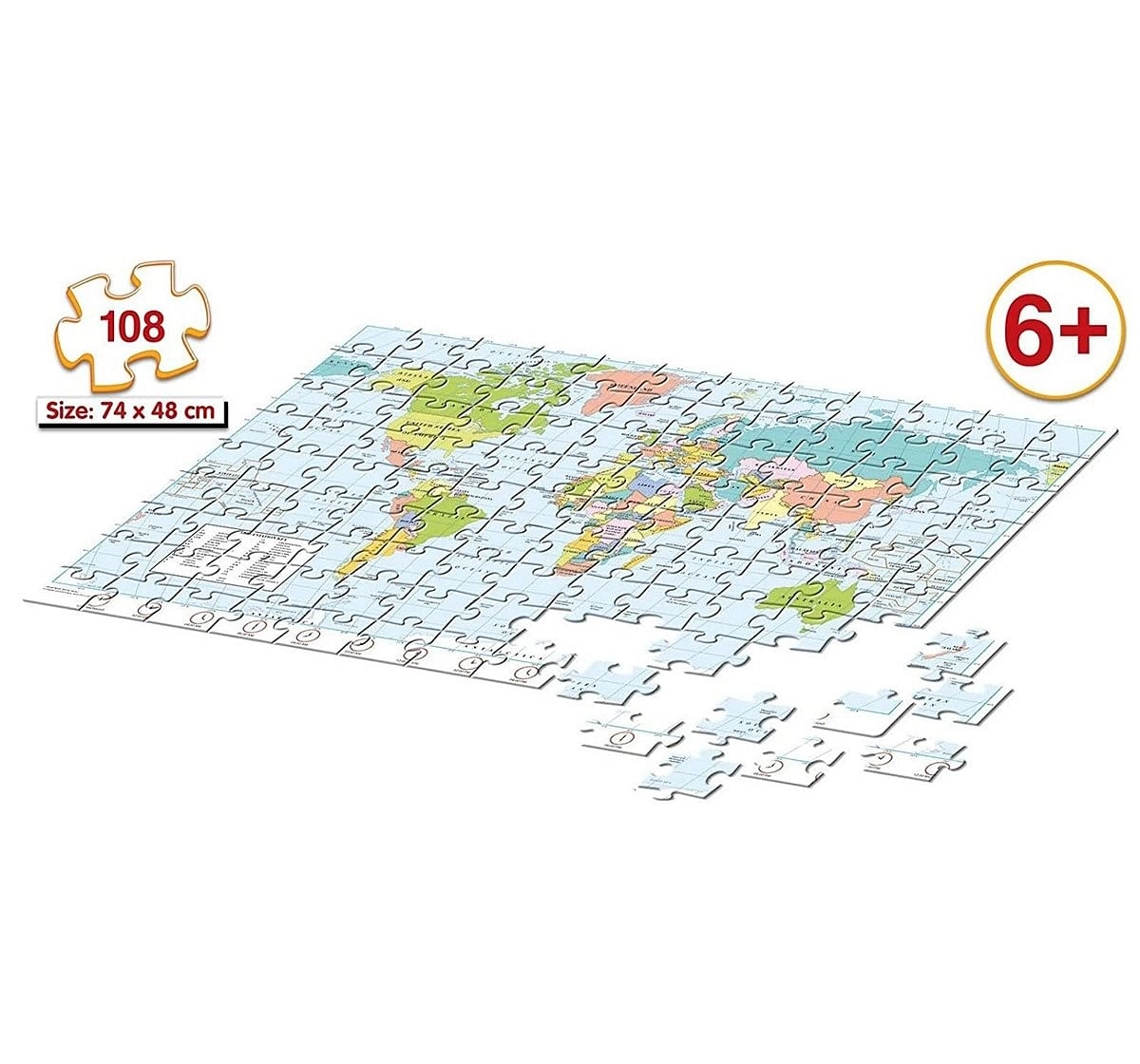 Frank 2 In 1 Map Puzzles for Kids age 6Y+ 