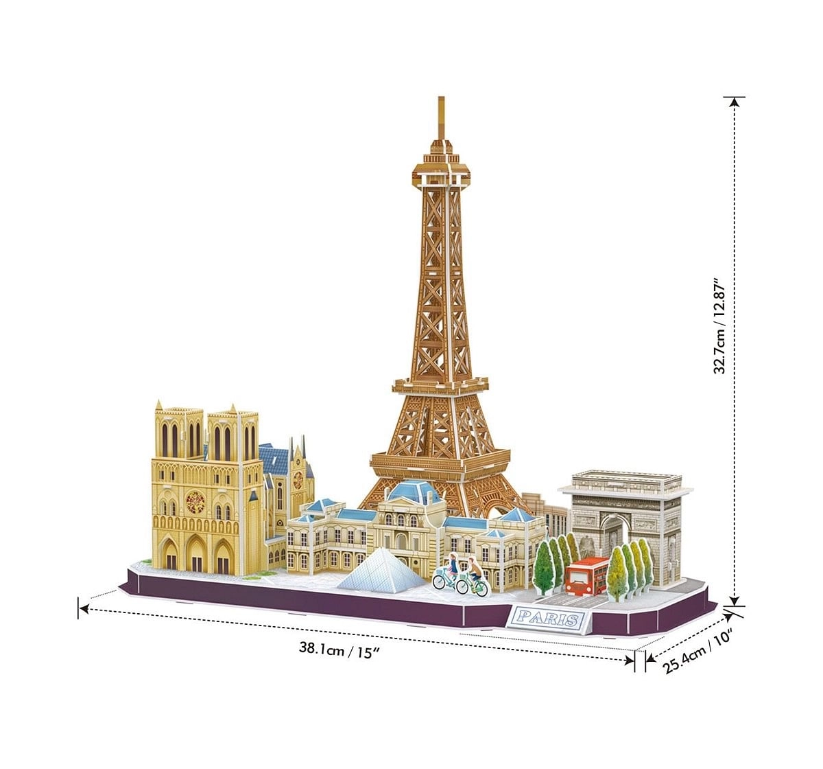 Cubic Fun City Line Paris 3D Puzzle for Kids age 10Y+ 