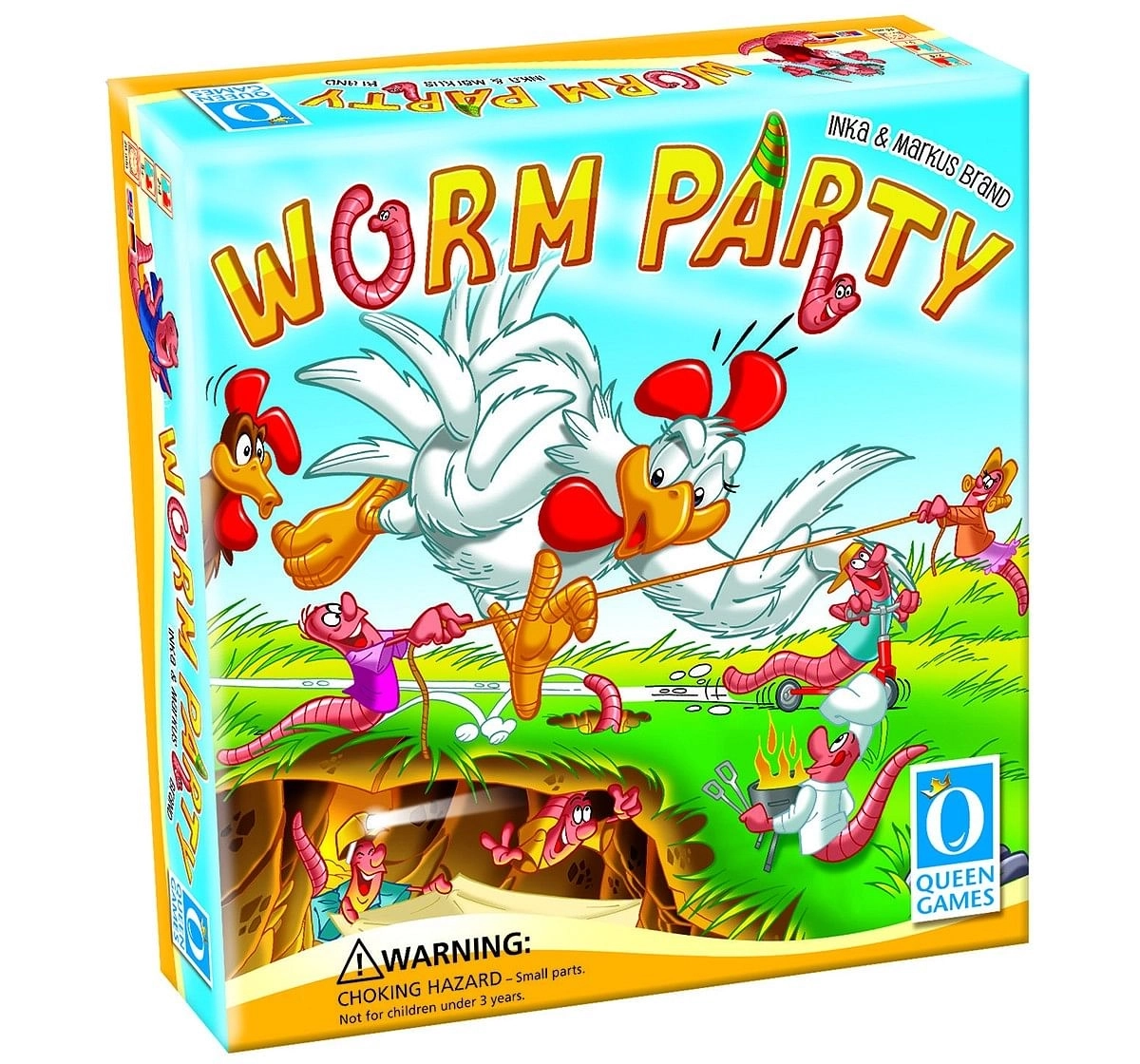 Queen Games Worm Party Board Games for Kids age 5Y+ 