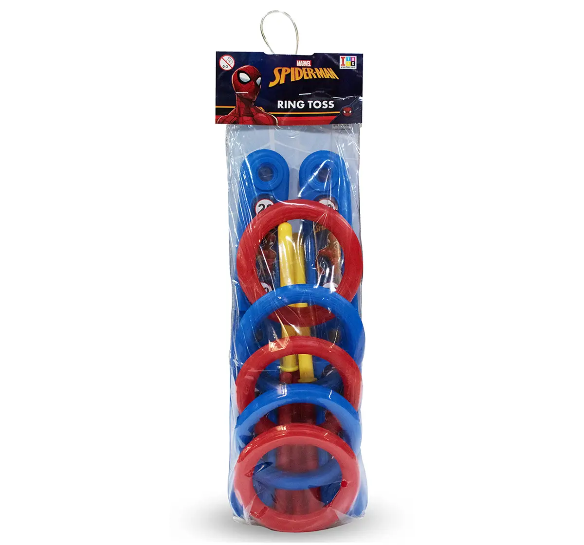 IToys Marvel Spiderman Ringtoss game for kids,  3Y+(Multicolour)