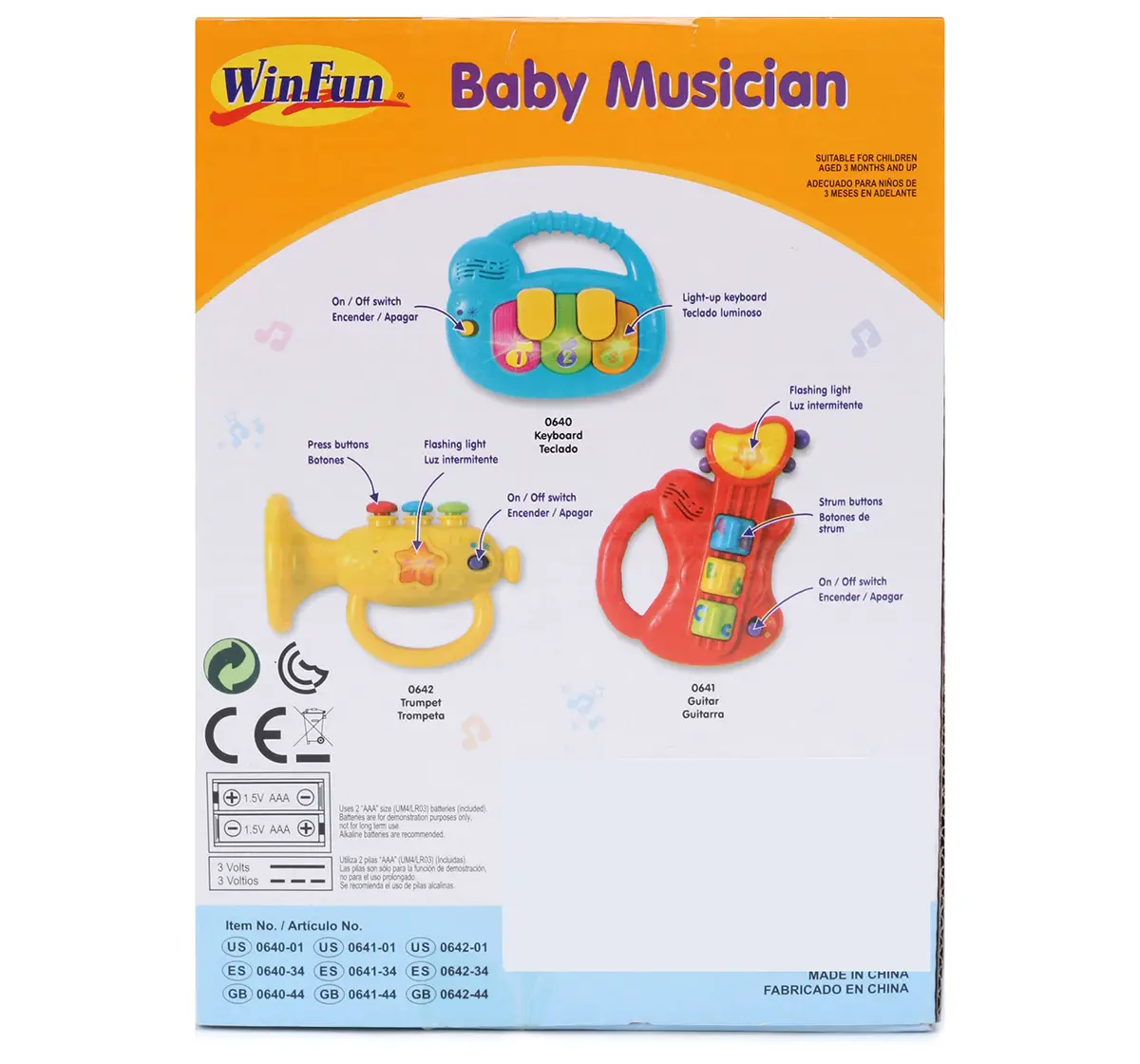 Winfun - Baby Musician Keyboard  Musical Toys for Kids age 3M+ 