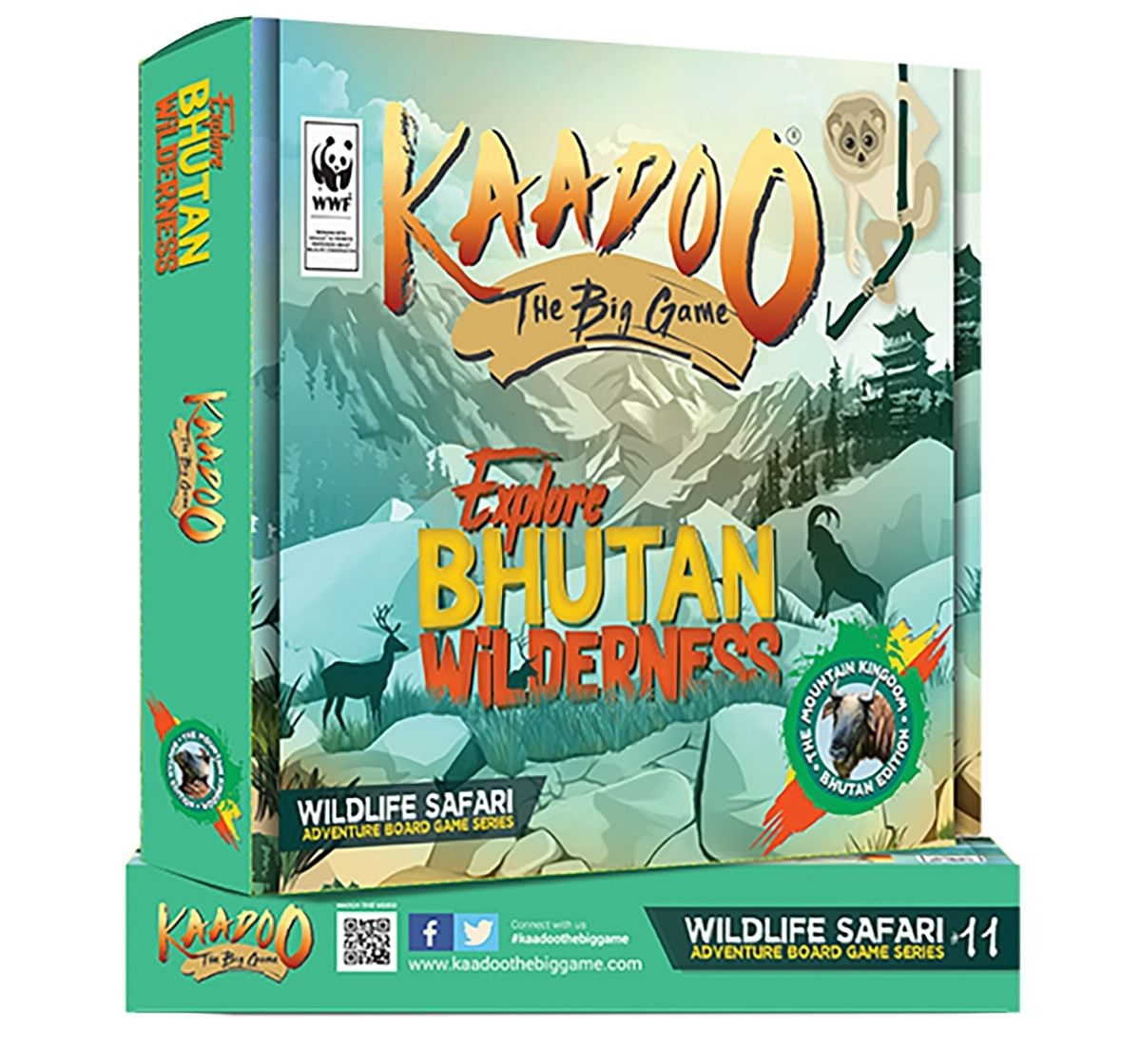 Kaadoo Wild Bhutan-Jungle Safari Board Game for Kids age 6Y+ 
