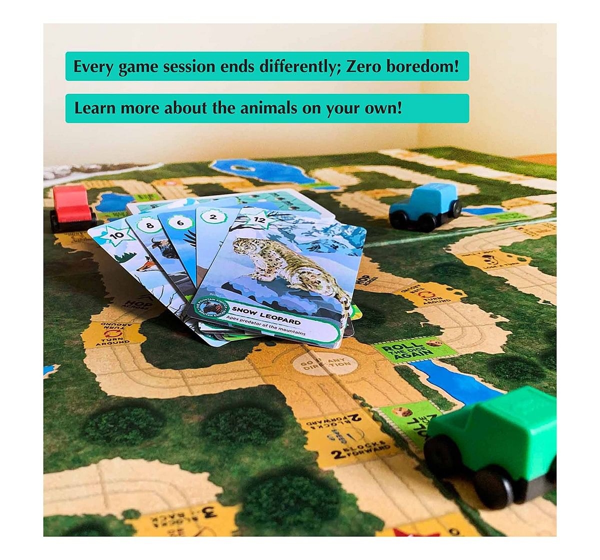 Kaadoo Wild Bhutan-Jungle Safari Board Game for Kids age 6Y+ 