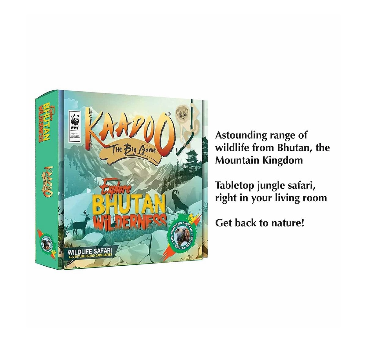 Kaadoo Wild Bhutan-Jungle Safari Board Game for Kids age 6Y+ 
