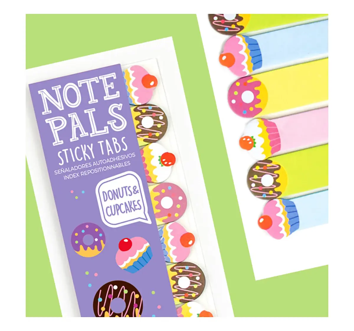 Ooly Note Pals Sticky Tabs - Donuts & Cupcakes Study & Desk Accessories for age 4Y+ 
