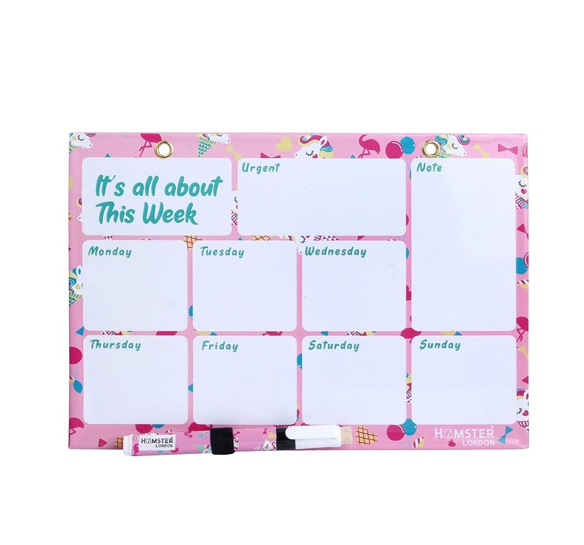 Hamster London Cupcake Magnetic Writing Board for age 3Y+