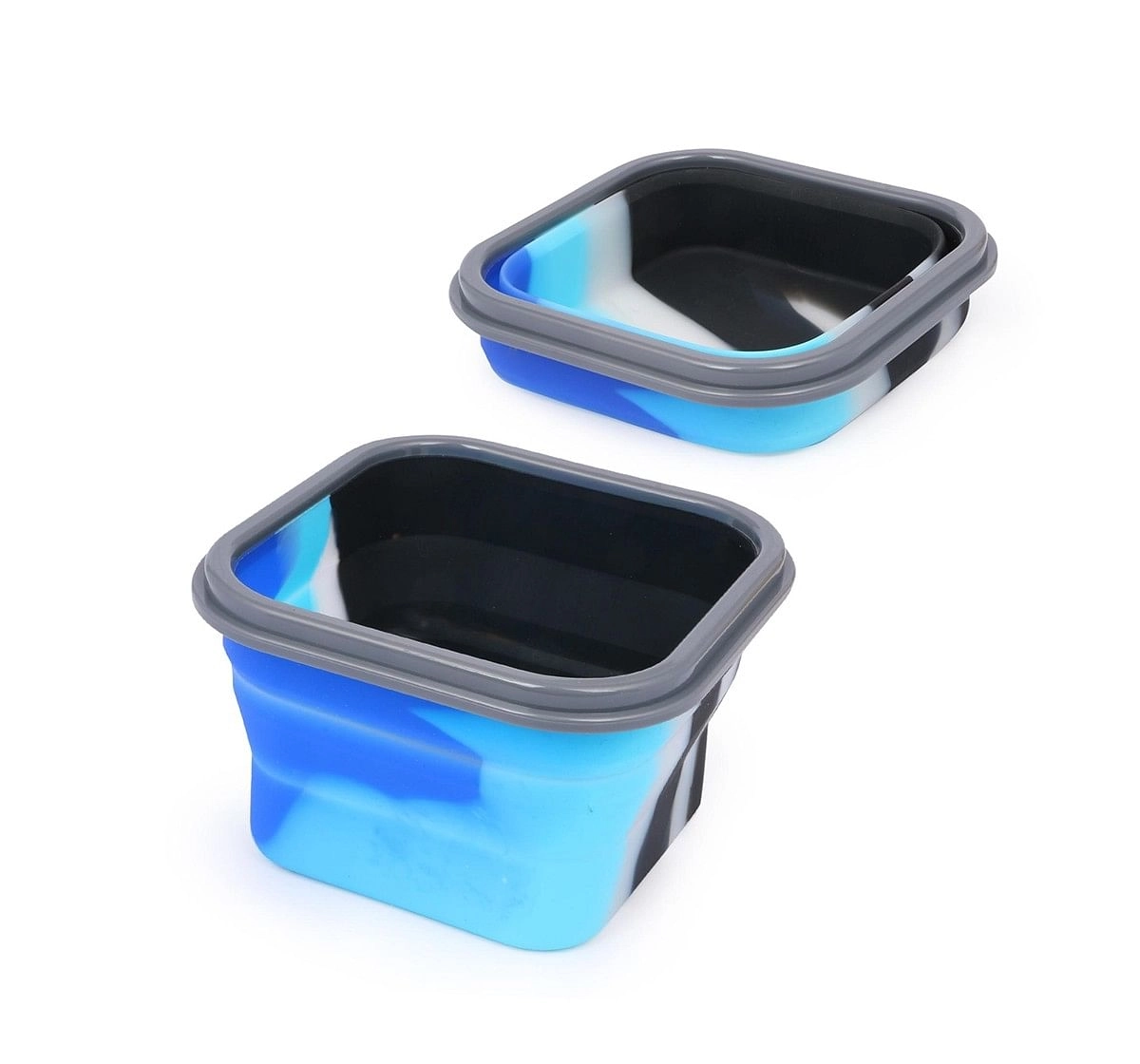Hamster London Small Bendable Tiffin with Spoon & Fork for Kids age 3Y+ (Blue)