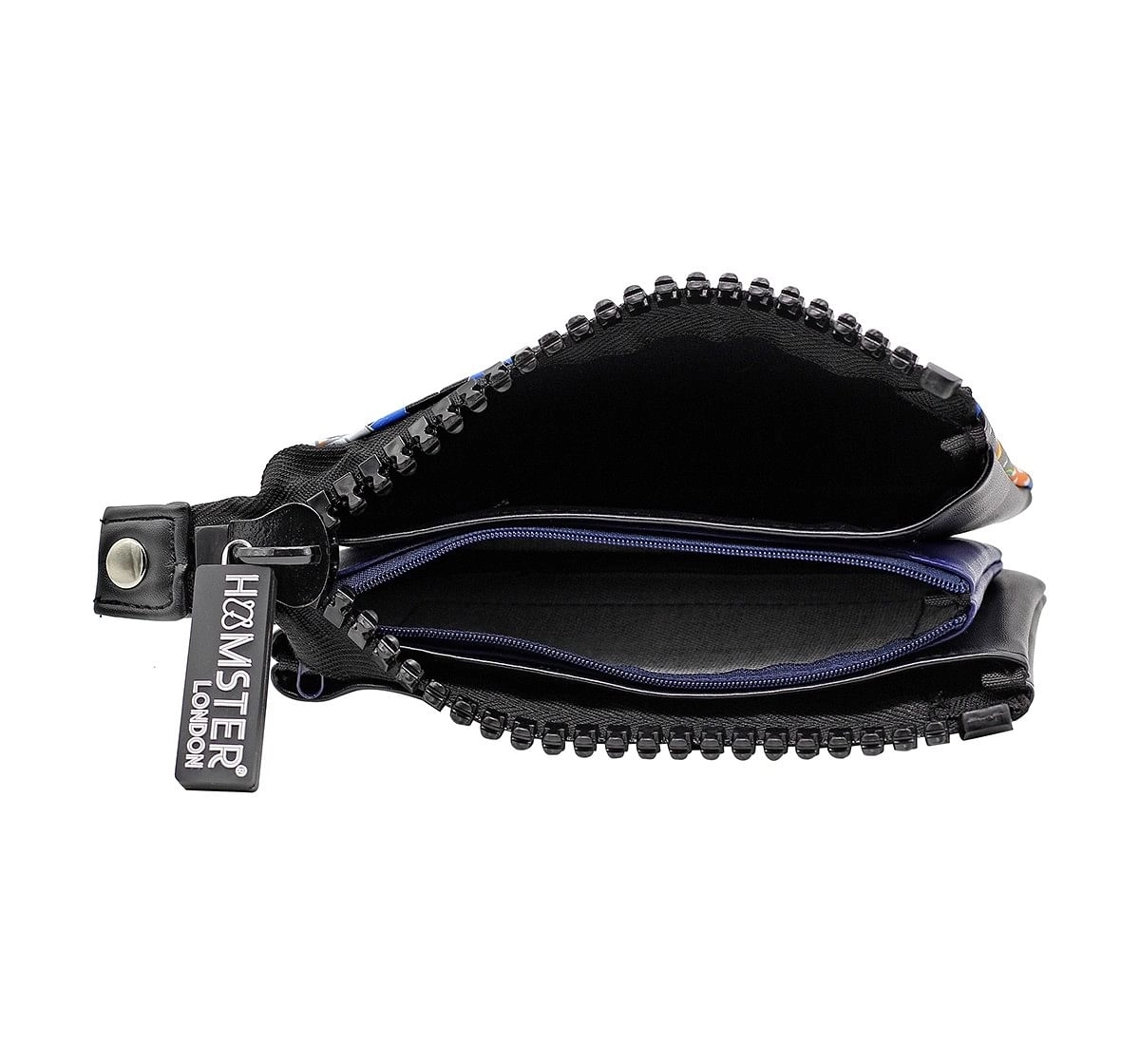 Hamster London Space Big Zipper Pouch for Kids age 3Y+ (Black)