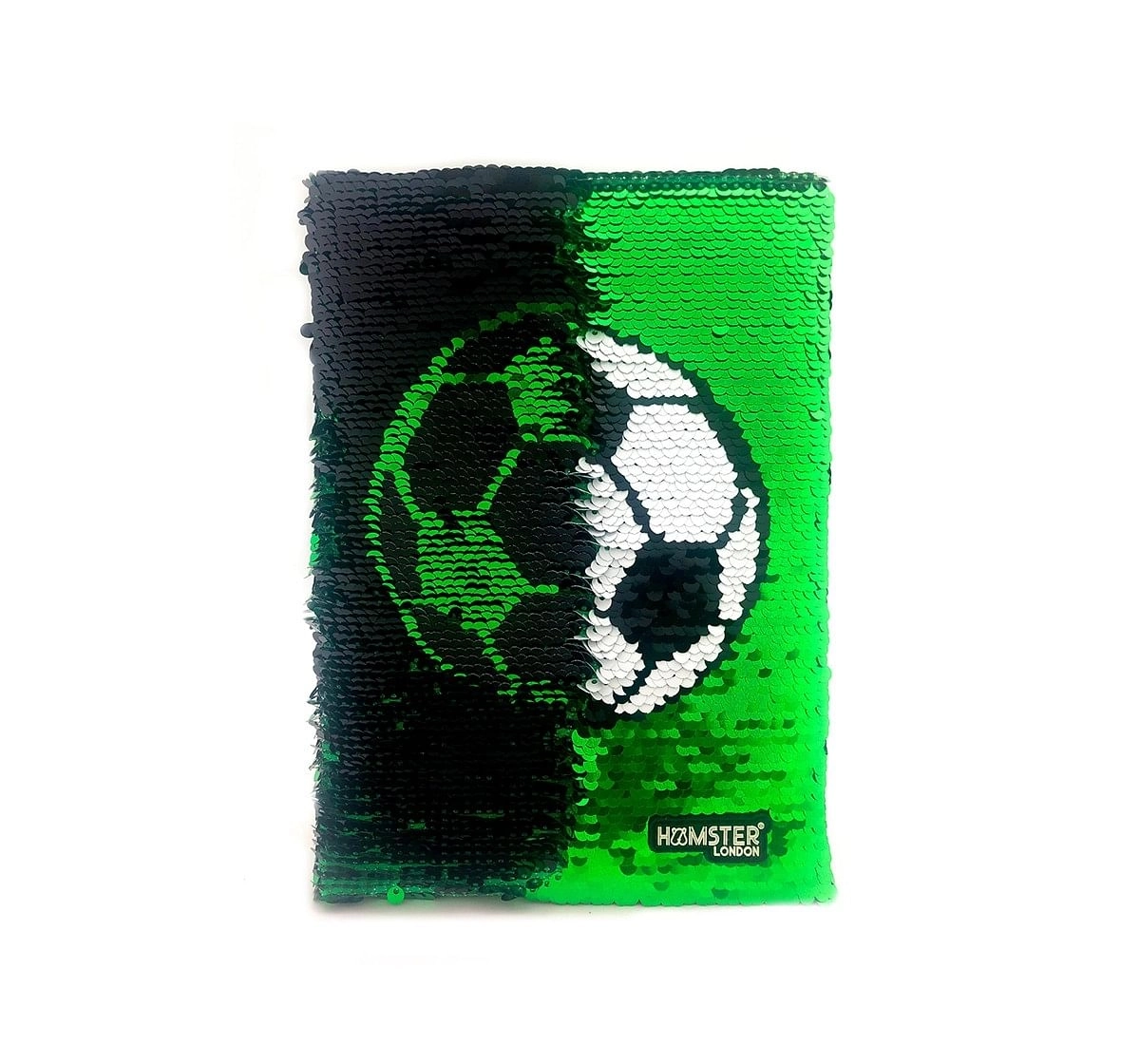 Hamster London Sequin Football Diary for Kids age 3Y+ (Green) 