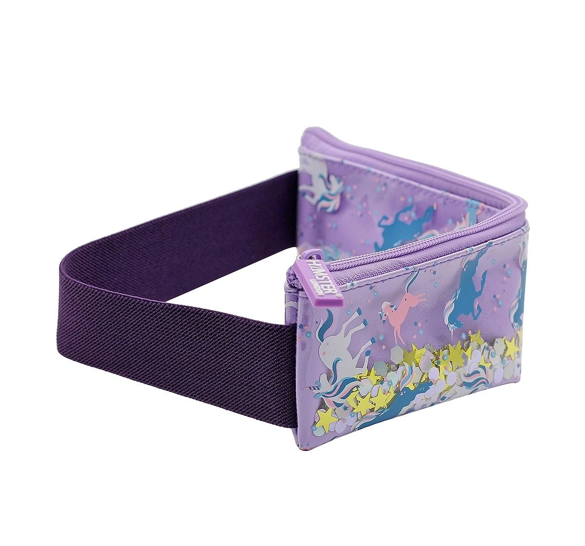 Hamster London Unicorn Pencil Pouch with Book Band for Kids age 3Y+ (Purple)
