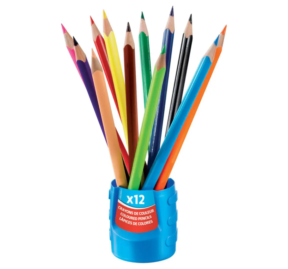 Maped 12 Colour Pencils Squeezy, 7Y+ (Multicolour)
