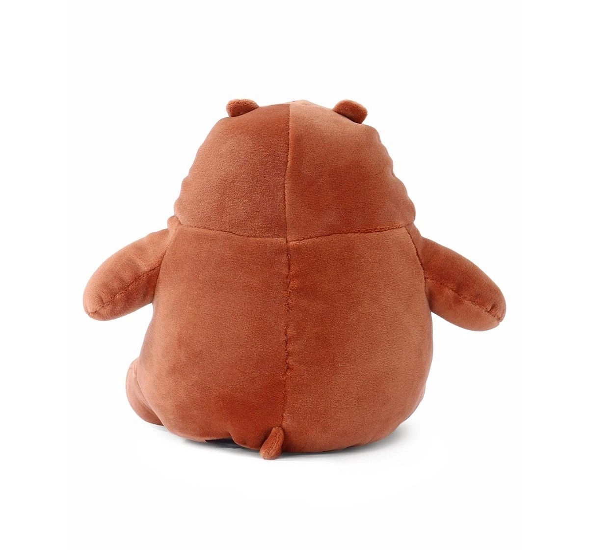 We Bare Bears We Bare Bear Sitting Grizzly Bear Plush 20 Cm Character Soft Toys for Kids age 1Y+ - 20 Cm (Brown)