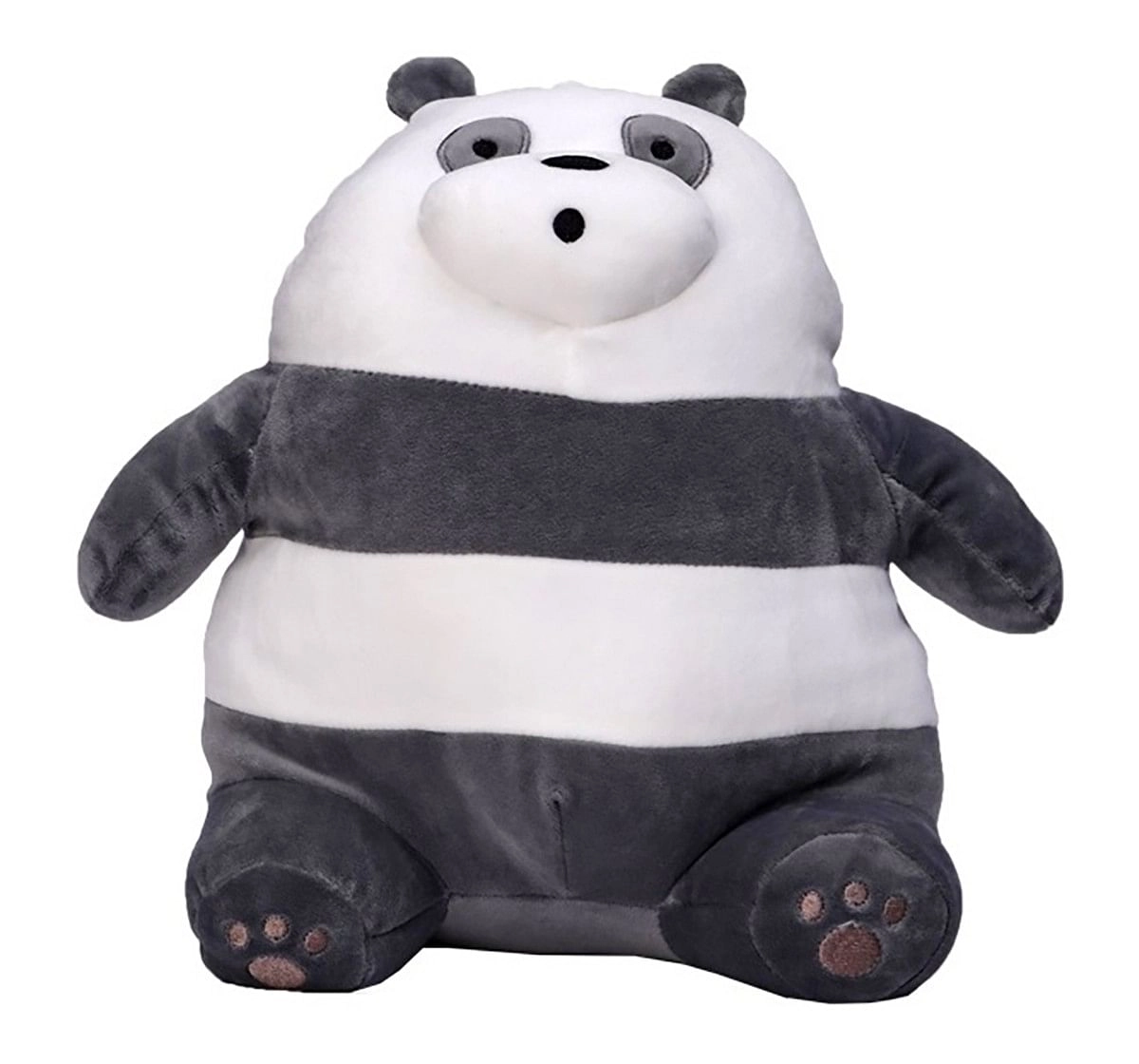 We Bare Bears We Bare Bear Sitting Panda Bear Plush 20 Cm Character Soft Toys for Kids age 1Y+ - 20 Cm 