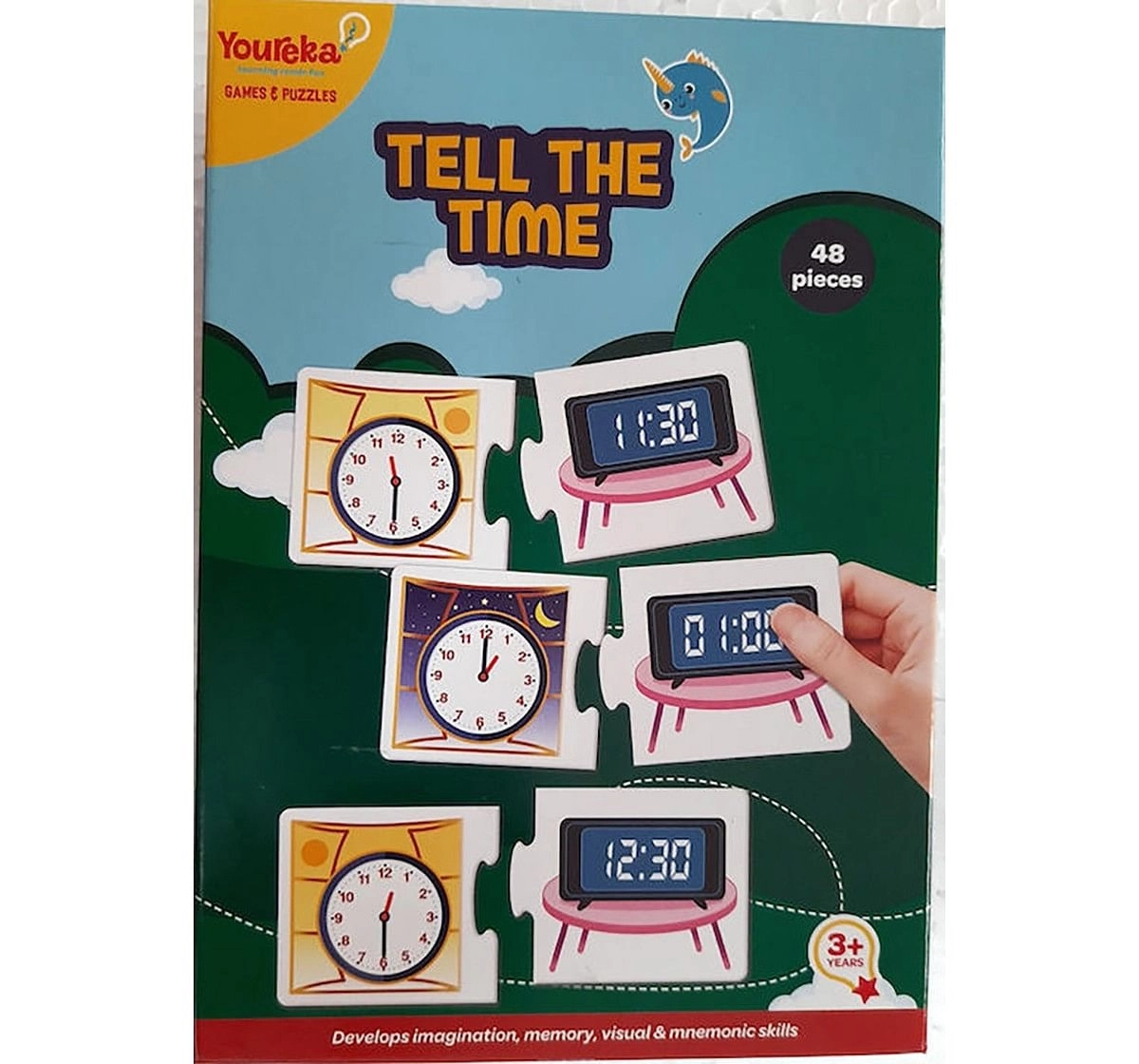 Youreka Tell the Time Puzzles for Kids age 3Y+ 