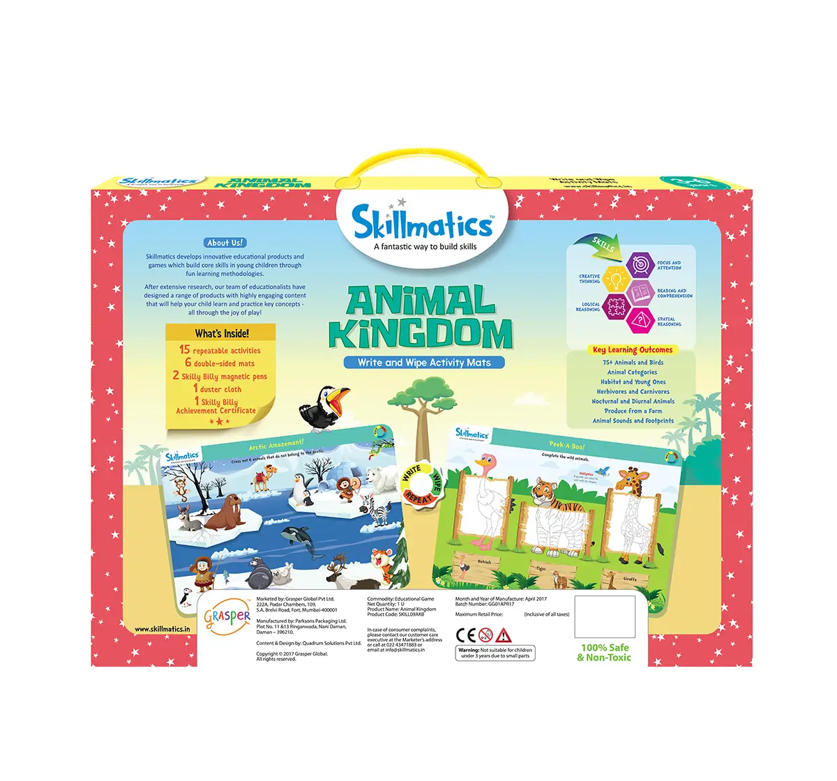  Skillmatics Animal Kingdom Games for Kids age 3Y+ 