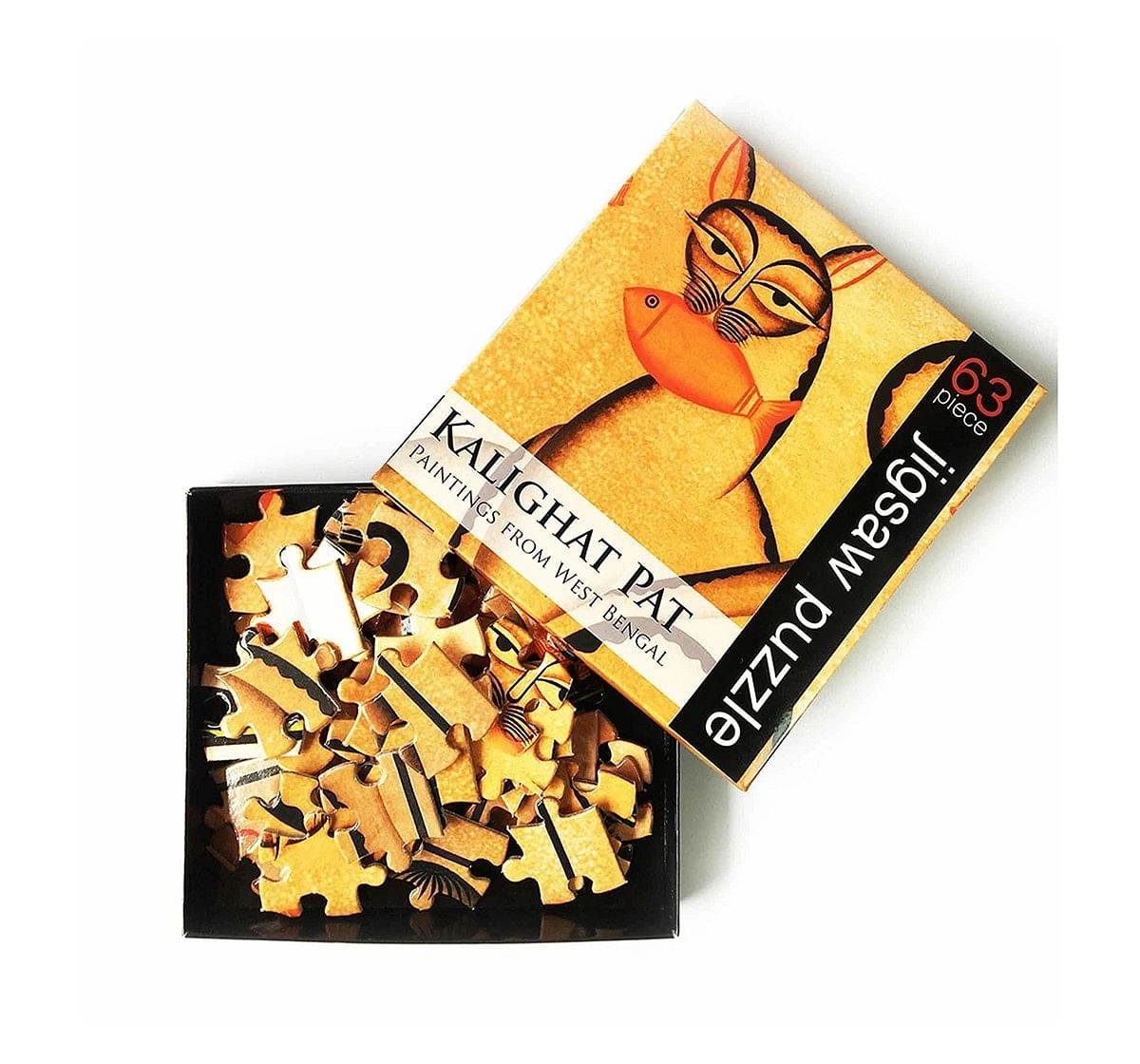  Frogg Kalighat Pat  63Pc Puzzles for Kids age 7Y+ (Mustard)