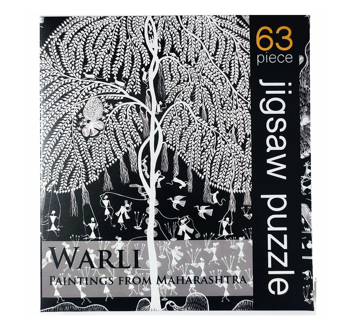 Frogg Warli   63Pc Puzzles for Kids age 7Y+ (Black)