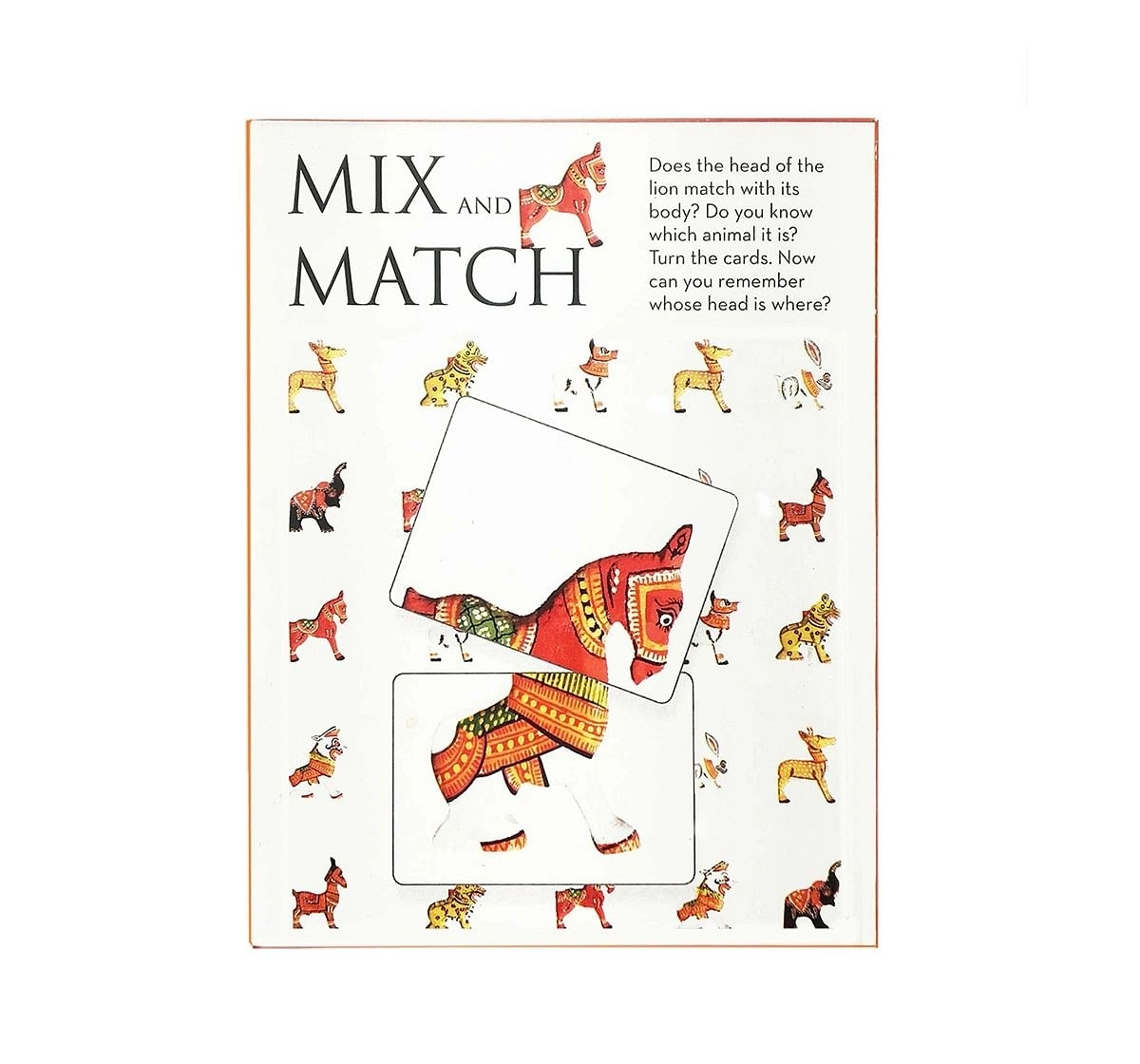 Frogg Mixmatch Patachitra Animals Games for Kids age 3Y+ (Red)