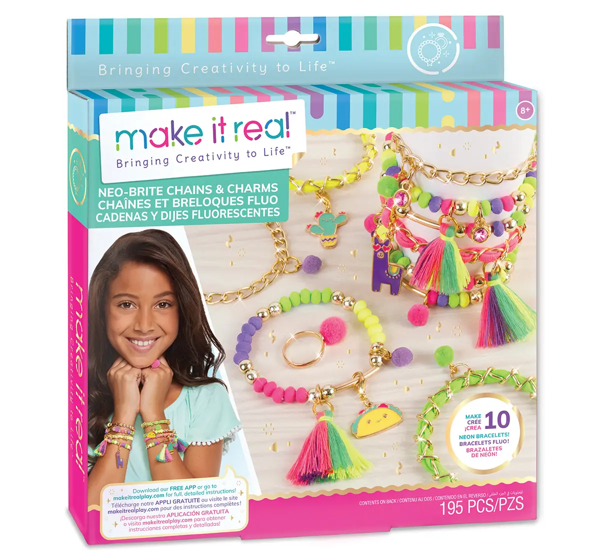 Make It Real Neobrite Chains And Charms Multicolour, 8Y+