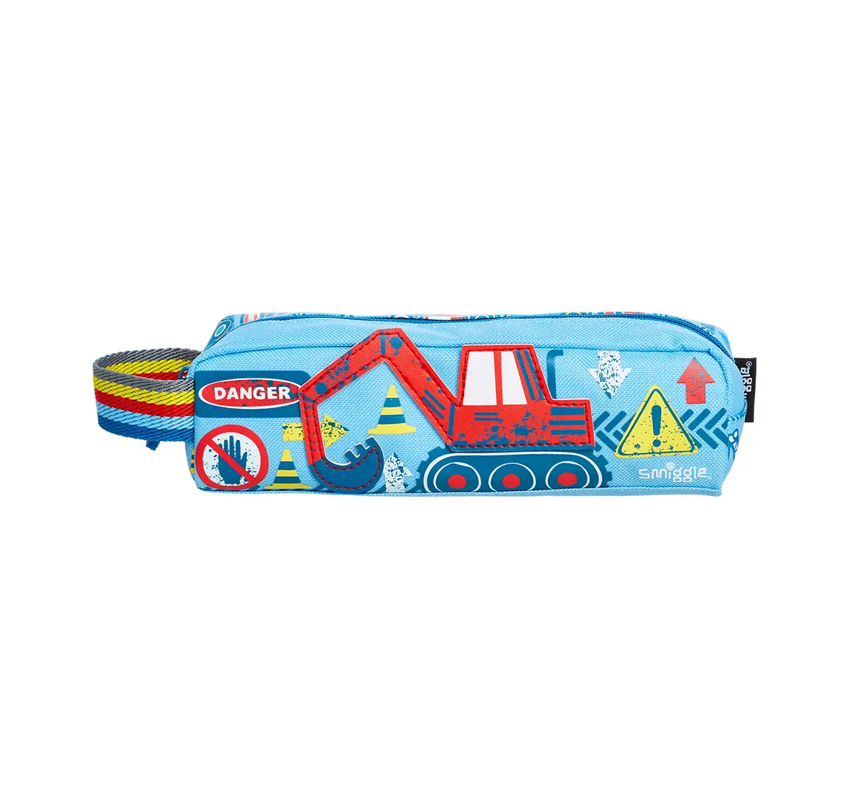  Smiggle Topsy Teeny Tiny Pencil Case - Car Print Bags for Kids age 3Y+ (Blue)